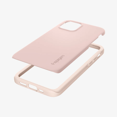 ACS01612 - iPhone 12 Pro Max Case Thin Fit in black showing the back